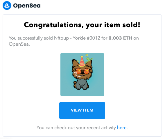 Woah! Another Yorkie pup sold! Congrats!!

Check openSea:
linktr.ee/nftpups_io

Follow Instagram / TikTok!
#nft #nftart #nftartist #nfts #nftcollector #nftcommunity  #digitalart #ETH #ethereumNFT #OpenSeaNFT #openseanfts #nftpupsio #Yorkshire