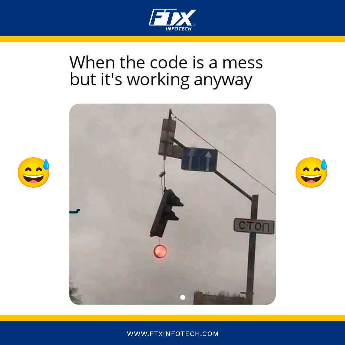 FasTraxInfotech's tweet image. It is Humor time! 

#Humortime #ProgrammerHumor #FasTraxInfotech #FTxInfotech