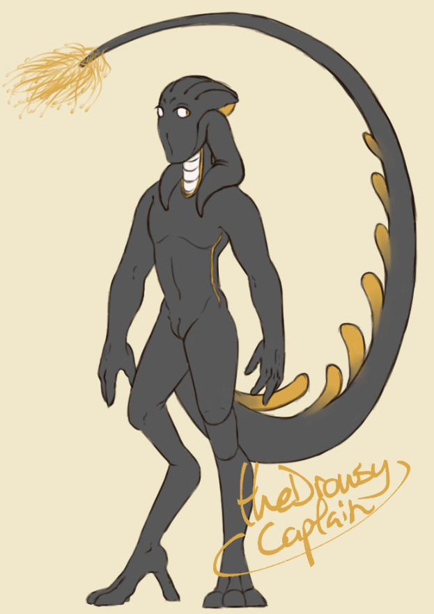 thDrowsyCaptain's tweet photo. 1st full body vs the final-ish design. I only needed two for this simply because I ended up really liking the design. 

They are known as the Ilun. #alienconceptart #conceptart #myart https://t.co/GIoYX6EHj8