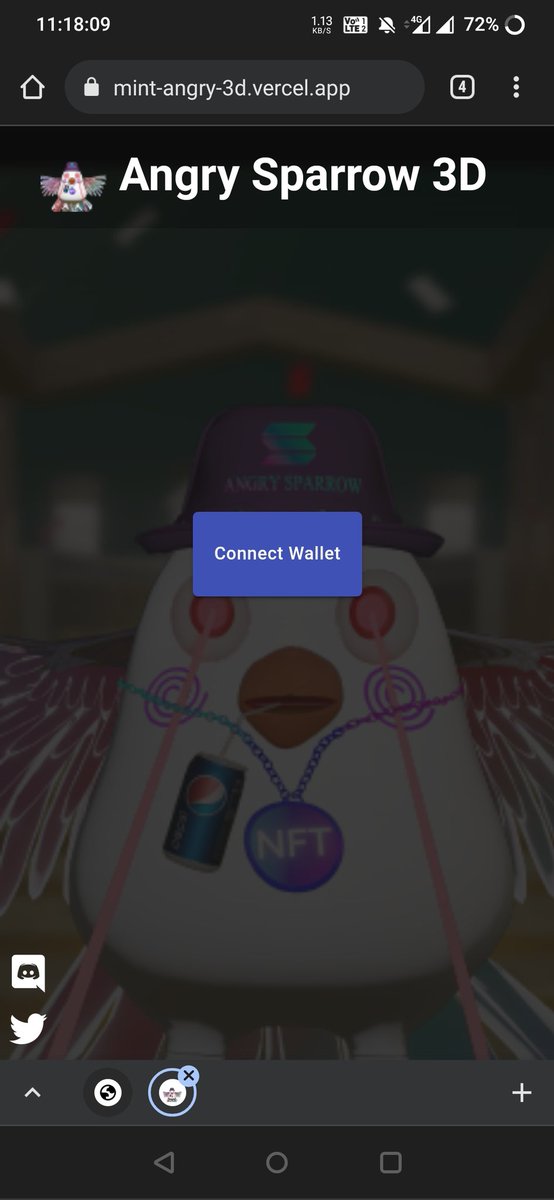 Minting Link Working Fine
Mint Live Now:- mint-angry-3d.vercel.app

✅Giveaway 0.1 Sol For NFT Holder's✅
             🖼️🖼️Mint Now🖼️🖼️