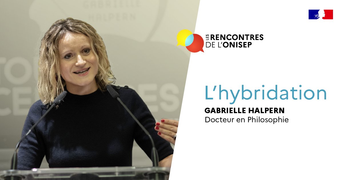 Onisep's tweet image. Les #RencontresOnisep 2️⃣Gabrielle HALPERN ouvre vos horizons ▪️ Si demain tous #métiers devenaient hybrides ? Quel changement en terme d&apos;#orientation, #formation ?..
🎙Écoutez son intervention ow.ly/S43j50HnzY6
#équipeséducatives #éducation 
@education_gouv @sup_recherche