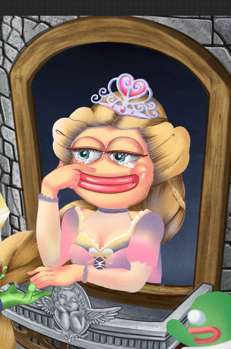 maymin915's tweet photo. 😳😳Don't cry my princess😳😳
See you soon @withFND 
#pepefrog 
#Frogfam 
#NFTCommunity https://t.co/8O4DdOhmXl
