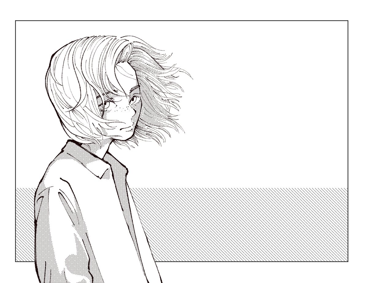 線画です 