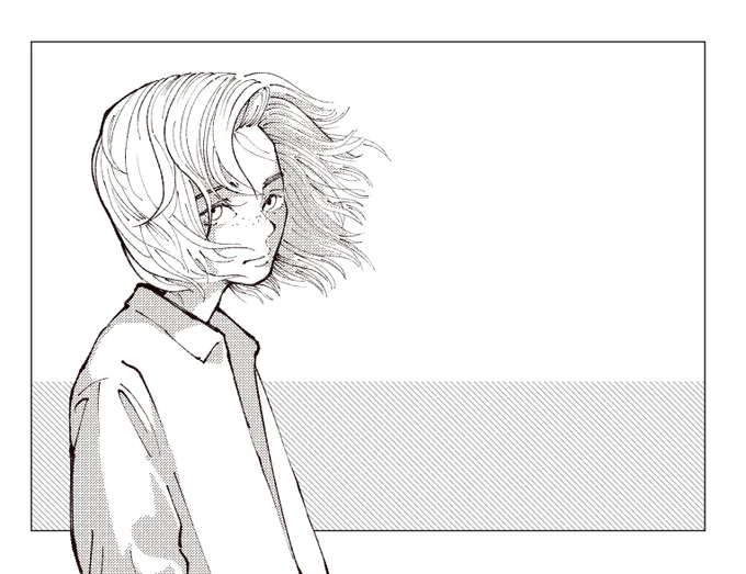 線画です 