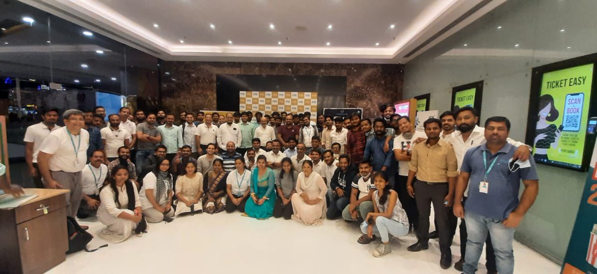 itriangleindia's tweet photo. @itriangleindia and @RealZeliot family watched the inspirational film #83TheFilm...."together we can and we shall".

#movietime #funatwork #itriangle #83movie #movies #bengaluru https://t.co/XizNTxeFDG