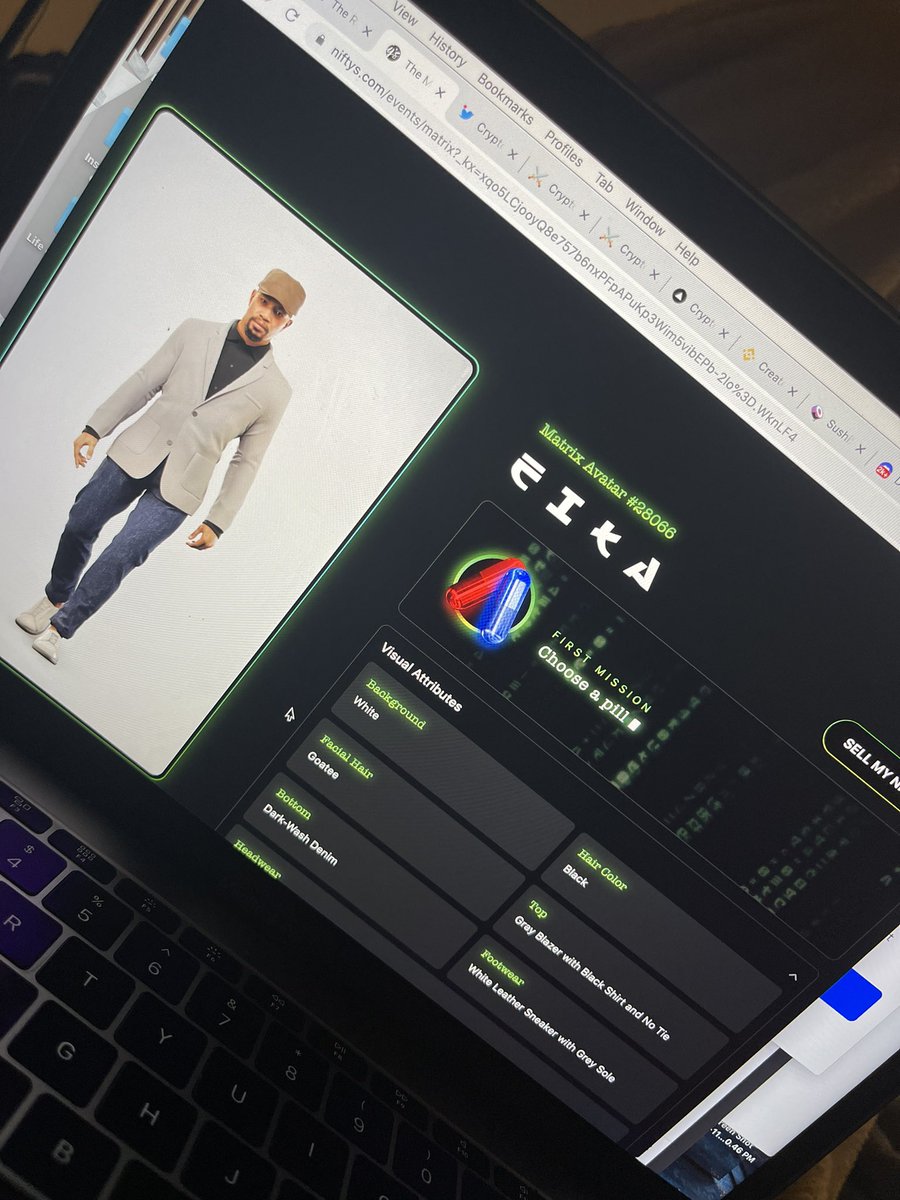 NFTHawklovesETH's tweet image. Red pill or Blue pill? 🤔 #TheMatrixNFT