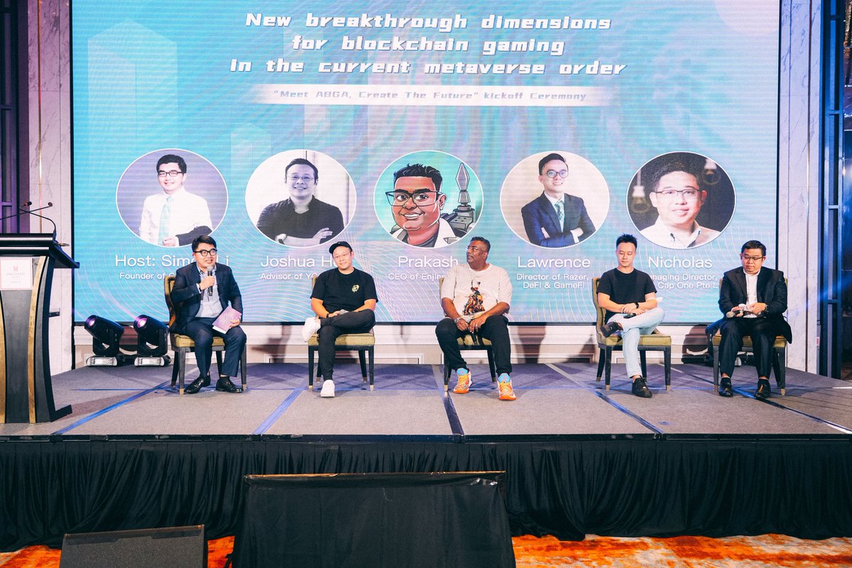 ABGA_Global's tweet photo. Congratulations to the successful held of #ABGA official #KickoffCeremony!🎉👏

ABGA founding institutions, Diamond&amp; Platinum members,media partners and special guests were invited to wittness the launch of ABGA,sharing &amp; discussing the topics on #NFT #gamefi #metaverse in depth https://t.co/lw3XcY2uhU