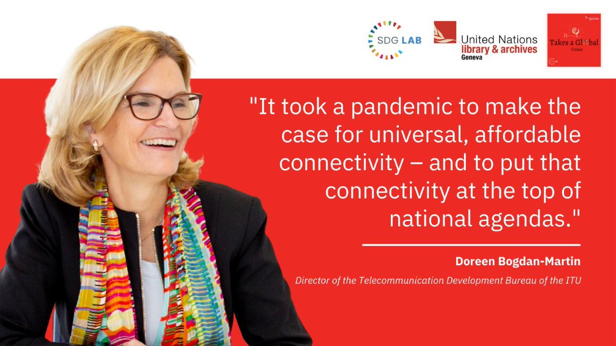 ITUBDTDirector's tweet photo. #Digital is the vital catalyst to achieve the @UN #SDGs &amp; improve lives of people everywhere. 
My great pleasure to discuss the role of #DigitalConnectivity in achieving the #2030Agenda for the new podcast series by @SDGLab &amp; @UNOGLibrary.
🔊Listen now:
https://t.co/1Nl693aPCQ https://t.co/A08MvEW5le