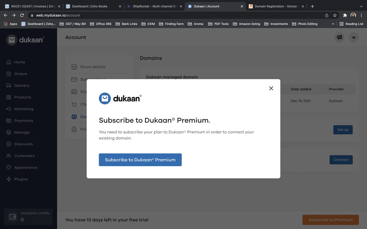 MrPRAJWALM's tweet photo. @suumitshah  Its sad to say that I have subscribed for Dukaan Infinity on 30 Dec 2021, but till date my Infinity plan is not activated nor your team members are responding. I was admirer of Dukaan but now it looks like a far dream (Sindhu is my RM) https://t.co/UgTEG7G9bo
