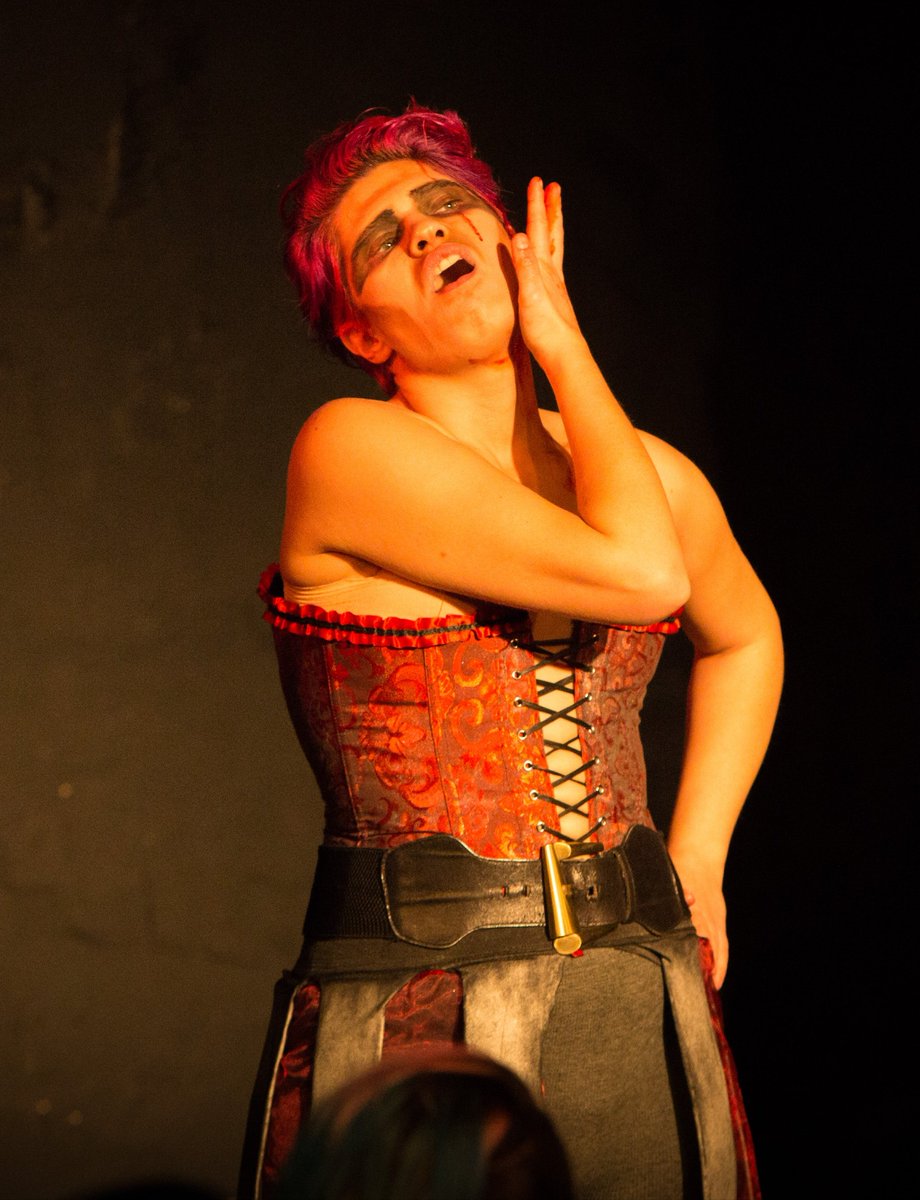 HyperbolicAcid's tweet photo. Titus Androgynous made to look appropriately splendid at the 
@sohotheatre
 Cabaret Drag share by photog @jackelsain  <3 https://t.co/T04gNUhXuj