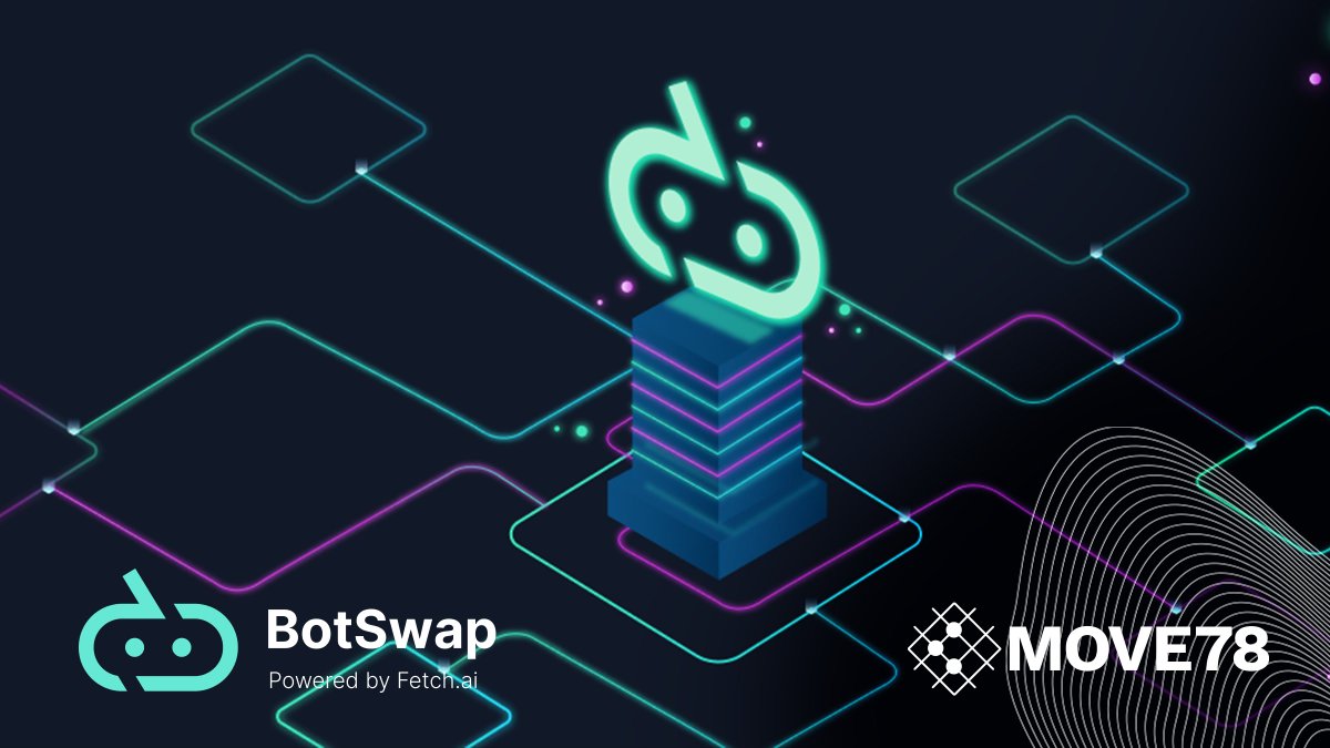 move78dotstudio's tweet photo. New work update: Launching today, #BotSwap is a rebrand and relaunch of the successful DeFi automation platform created by the @fetch_ai team. 

Check it out at https://t.co/NmJAphXmNI https://t.co/wEAKB2W1fq