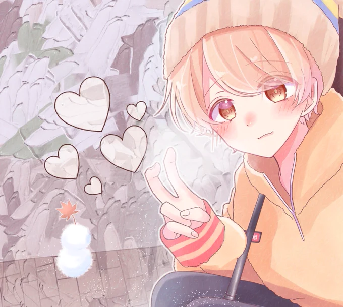 雪だるま作ったよ☃️🐹❄️💛

#すとぷりギャラリー #るぅとくん 