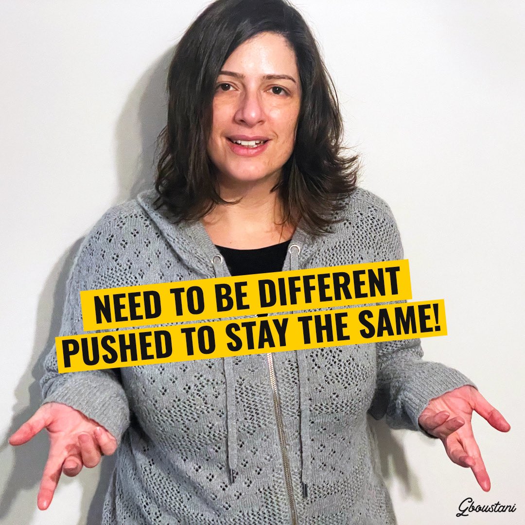 FrHuckster's tweet photo. We keep getting encouraged to be different. 
We find everyone pushing us to stay the same. 
Are we living in an age of management contradictions ? #leadership #LeadLoudly #StandUp https://t.co/BKFlxNGAYO