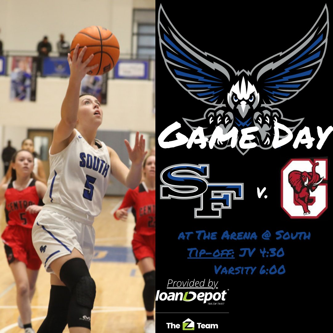 SOFOLadyHoops's tweet photo. School is virtual today but the game is LIVE!  Come out and support War Eagle Basketball and cheer on our teams tonight!  Go South!!  @SouthForsythHS @ldubillson @ForsythSports @FCNDavidRoberts @KyleSandy355 provided by @loanDepot and the Jeff Zulauf https://t.co/GCwC0gEGcd