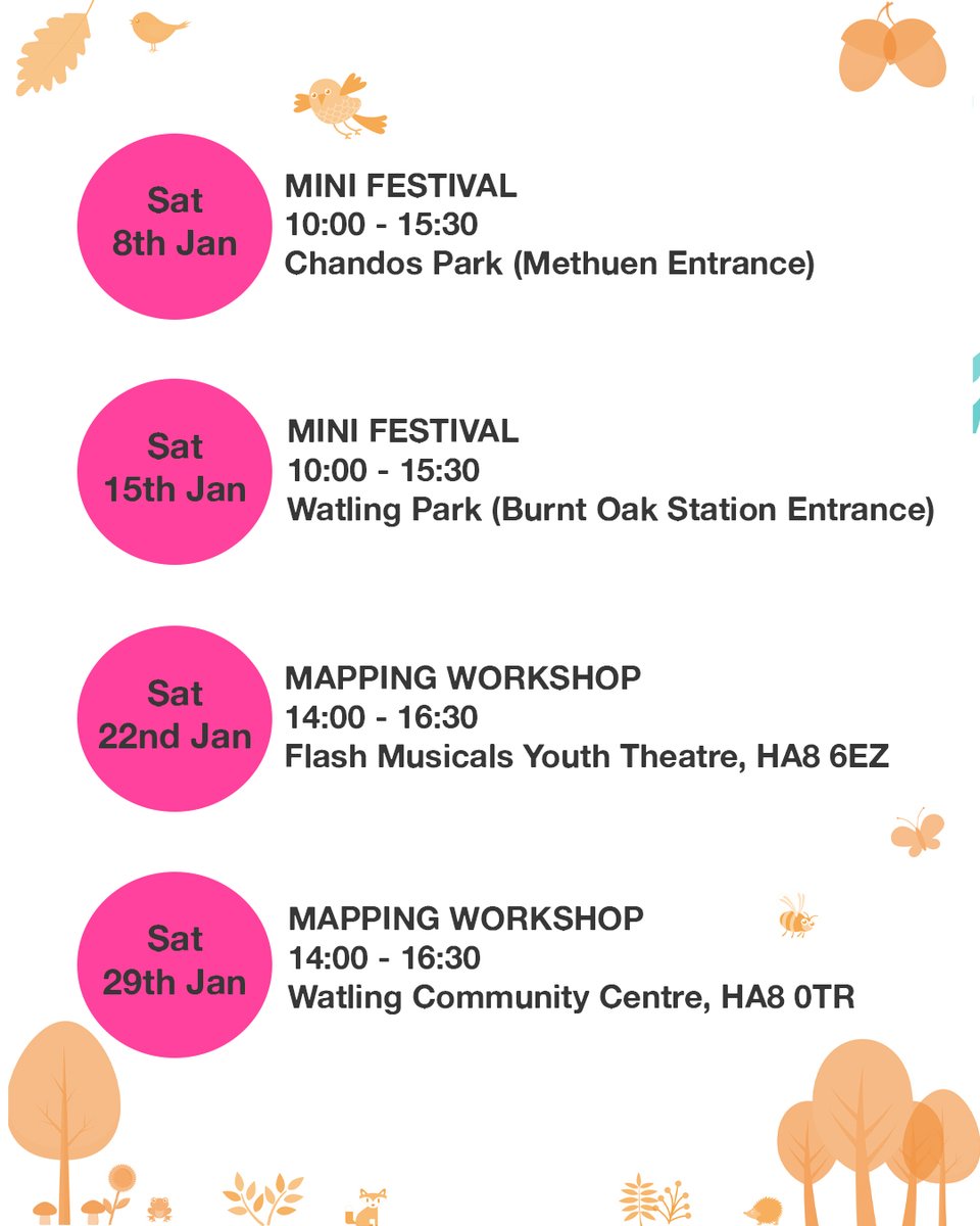 Thames21's tweet photo. Spend your weekends #outdoors with us! We've got #games and #riveractivities tomorrow. Also, we have #mapping workshops later this month.
📍Chandos Park 🌳 (#Harrow)
📍Watling Park 🌳 (#Barnet)
First two sites as part of the #SilkStream FRI project.
https://t.co/9S58NTkS70 https://t.co/c5p18pzzoN