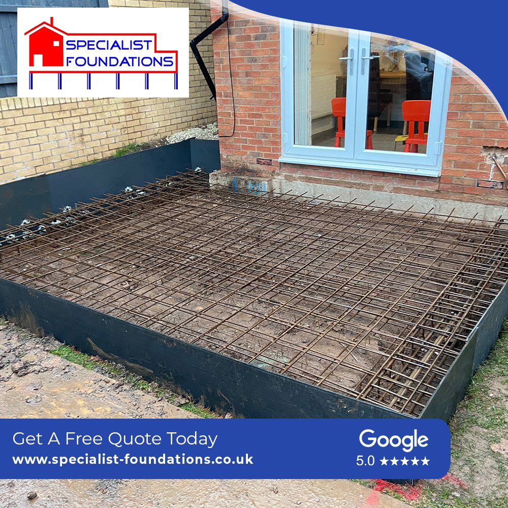 LtdFoundations's tweet photo. Single storey extension piled slab before the concrete is overlayed.

01299 270298
https://t.co/QtfHpmGeOU

#specialistfoundations #piling #concretebase #extension #houseextension #shutteredbase #garagebase  #Steelreinforcement #westmidlands #Wocestershire https://t.co/Ugg9Kd7bSB