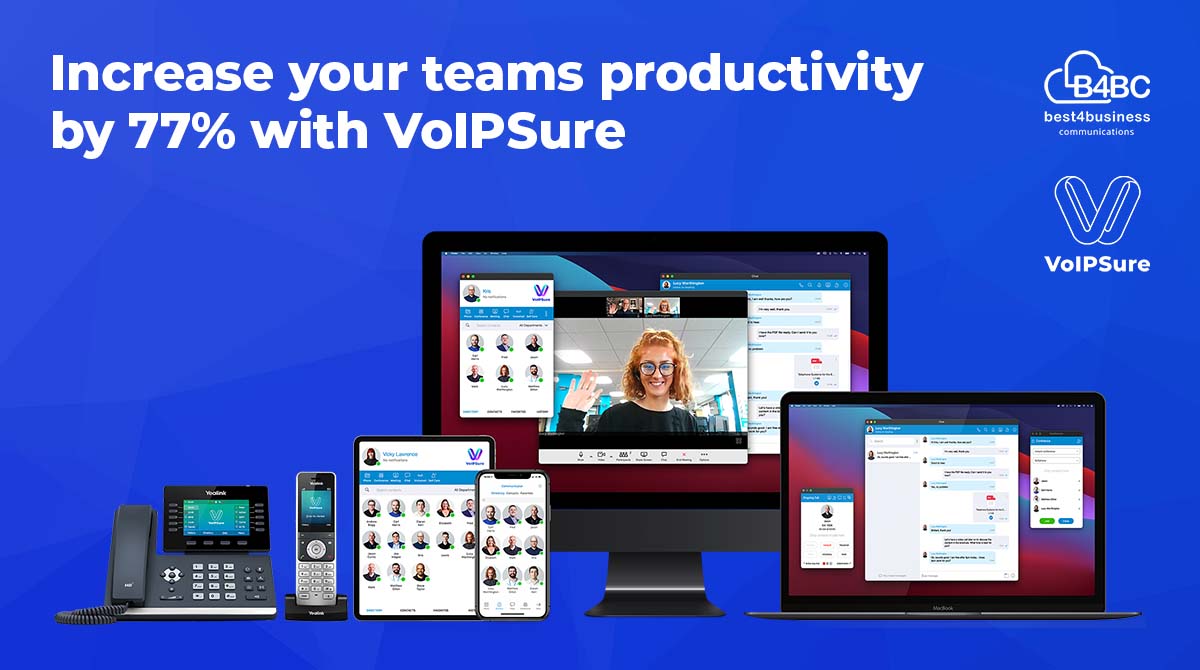 B4BComms's tweet photo. Having a remote work strategy will be critical to business continuity in 2022. Hybrid working models provide benefits of up to a 77% increase in productivity.

Discover why VoIPSure is the best business communication solution for hybrid working 👉 https://t.co/EVfOjR2LEz https://t.co/0HVCb62VRk
