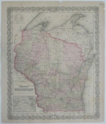 NewWorldMaps's tweet image. SAVE 25%
Original hand-colored 1855 antique map of #Wisconsin with decorative scrollwork border, printed more than 165 years ago.

Now $59.99
ebay.com/itm/Original-1… 

#ColtonMap #WisconsinMap #AntiqueMap #WagonRoad #antique #map #history #cartography #ephemera #MapCollecting