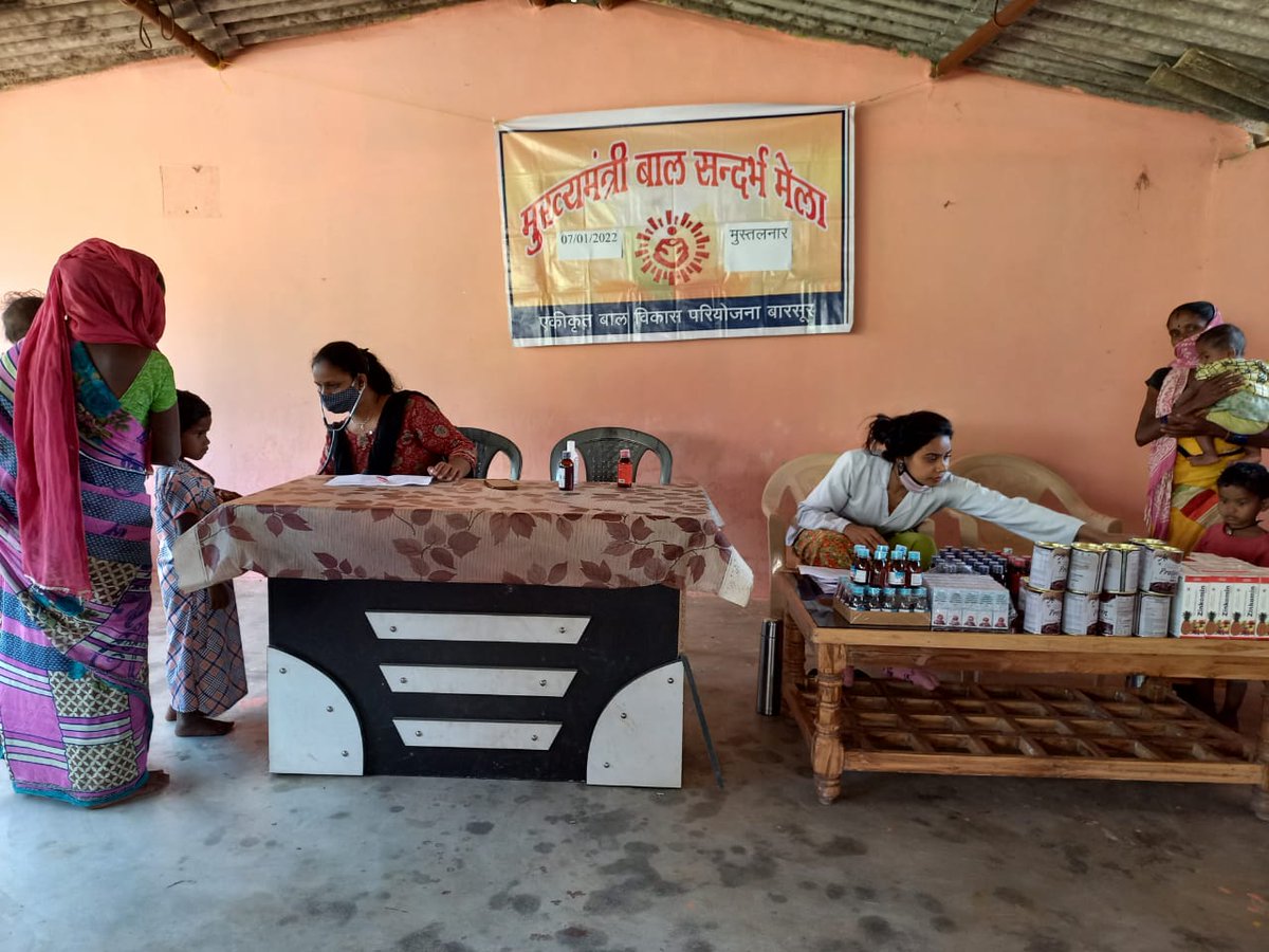 दंतेवाड़ा बढ़ रहा है सुपोषण की ओर ग्राम पंचायत मुस्तलनार मे बाल संदर्भ शिविर में आज ३४ गंभीर कुपोषित का स्वास्थ्य परीक्षण कर दवाई दिया गया। <a href="/ChhattisgarhCMO/">CMO Chhattisgarh</a> <a href="/CEOChhattisgarh/">Chief Electoral Officer, Chhattisgarh</a> <a href="/DantewadaDst/">Dantewada District</a> <a href="/WCDCgGov/">WCD Department CG</a> @MoRD_GOI <a href="/jobzachariah/">Job Zachariah</a> <a href="/abhisheksinghDP/">Abhishek Singh </a>