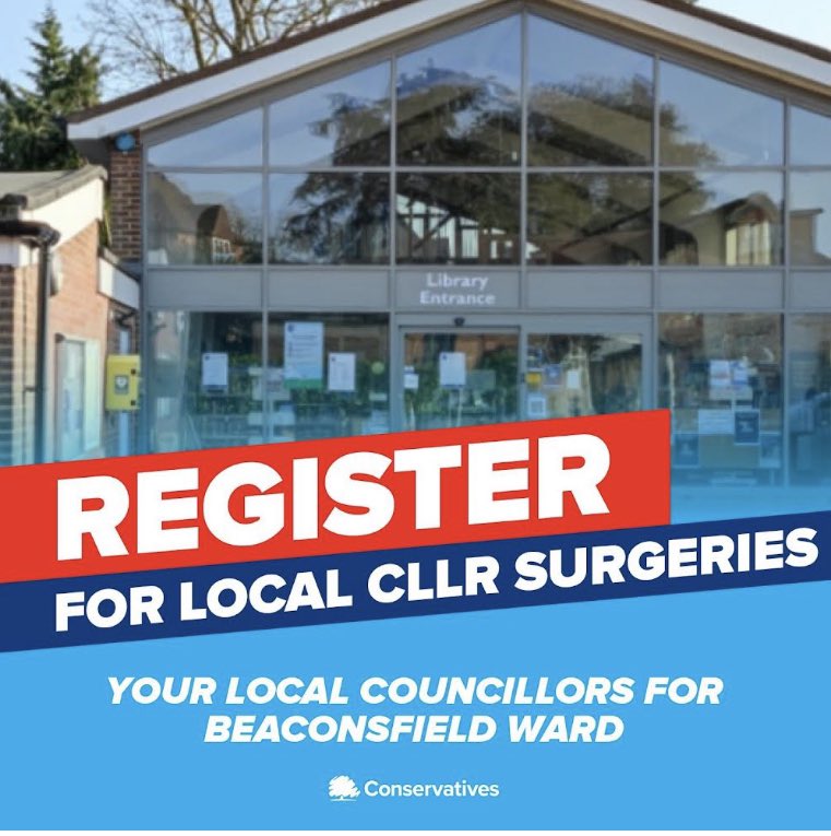 BeaconsfieldCCA's tweet photo. > Do you have any issues that are concerning you about Beaconsfield? 
> Come along and meet your Conservative Town Councillors at Beaconsfield Library, Saturday 8th January 10:30am - 12:30pm. 
> Please book a 15 minute time slot via surgeries@beaconsfieldconservatives.co.uk https://t.co/UohPPSnEJu