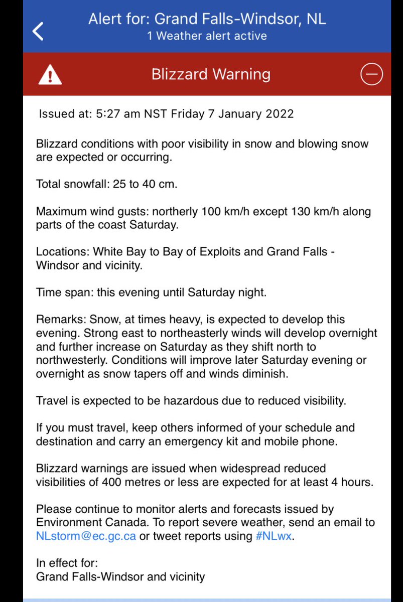FirechiefVince's tweet photo. A blizzard warning has been issued for @towngfw starting this evening to Saturday night. #GfwFire advises you to take this time to prepare your home for possible power outage, high wind and heavy snowfall. Travel is not advised tonight & tomorrow. Food, fuel, & medications. https://t.co/vAcuUsHNov