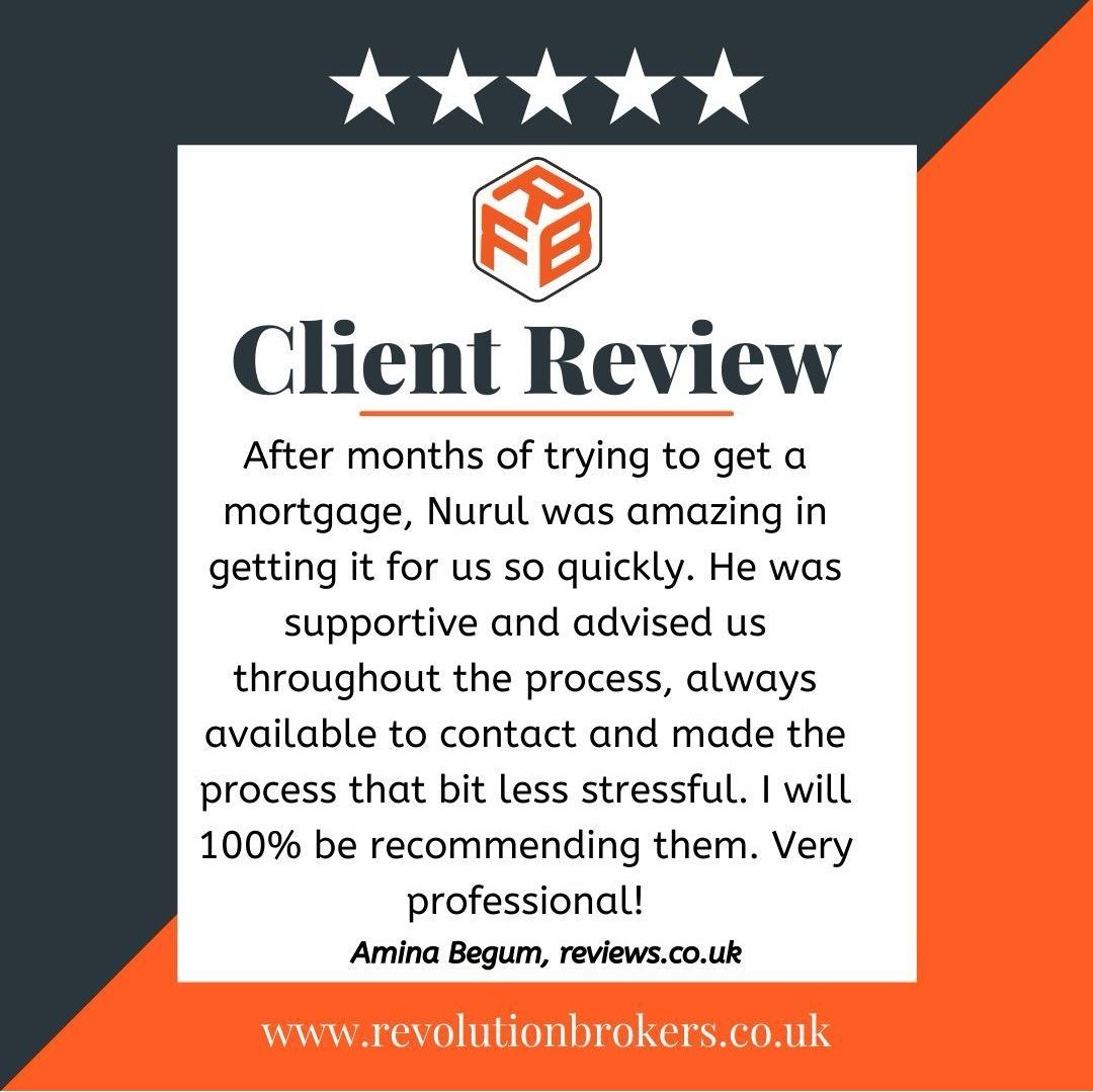 What a fantastic review from a very happy customer! 😁 Great job, Nurul! 👏

If you've been struggling to get a #mortgage, our experienced team can help - get in touch today! revolutionbrokers.co.uk