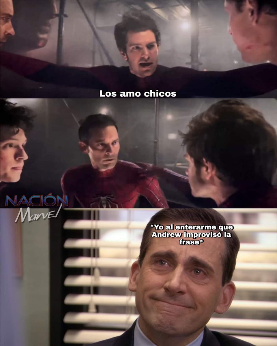 Andrew Garfield confirma que la frase "Los amo chicos" en #SpiderManNoWayHome fue improvisada.

Andrew quería demostrar su amor hacia Tobey Maguire y Tom Holland. 🥰🥰🥰