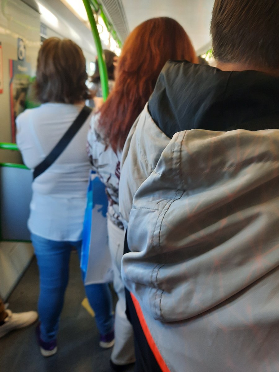 debbietheone's tweet photo. @EFEValparaiso que pasó con los trenes dobles en horario peak? Así va el tren a Puerto y aún no llegamos ni a quilpue 😫😫😫😫 https://t.co/2Tf7NkEes2