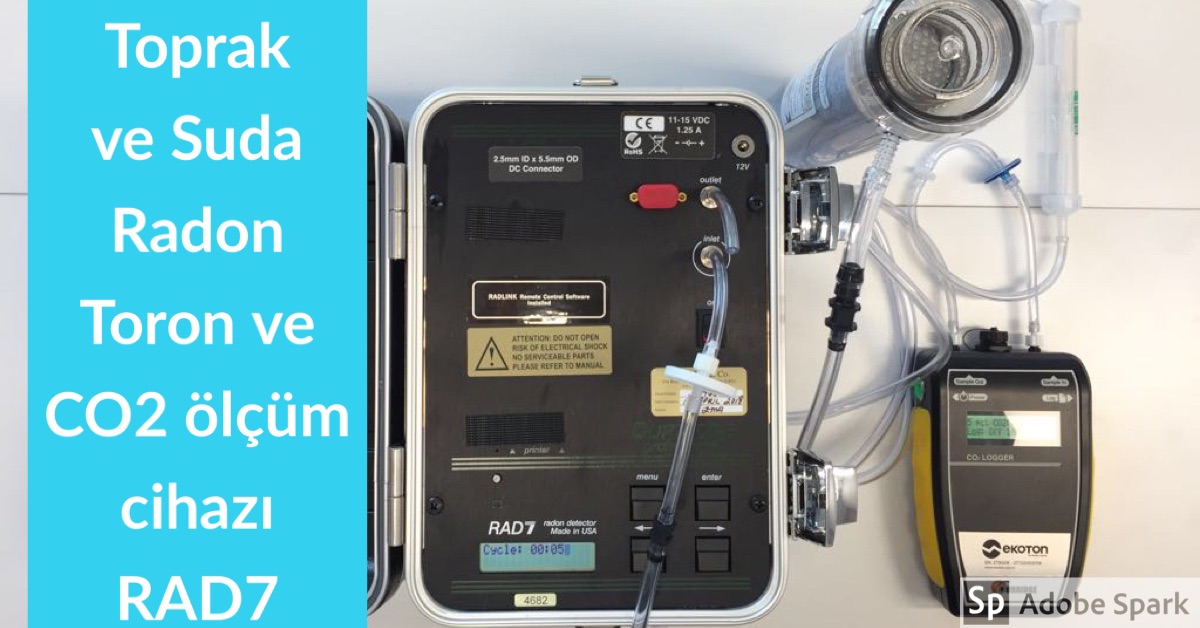 Radon / Toron gazı ölçüm cihazı.