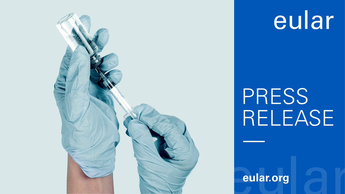📰 HOT OFF THE PRESS! #COVAX registry data reveals #safety of #COVID19 #vaccines in people with rheumatic and musculoskeletal diseases

Read the #eularPressRelease now! 👉  bit.ly/3gl4Jtl

#EULARCOVAXRegistry #EULAR #eularRESEARCH #RMDs #vaccination <a href="/EMEUNET/">EMEUNET</a> <a href="/PReSEMERGE/">PRES EMERGE</a>