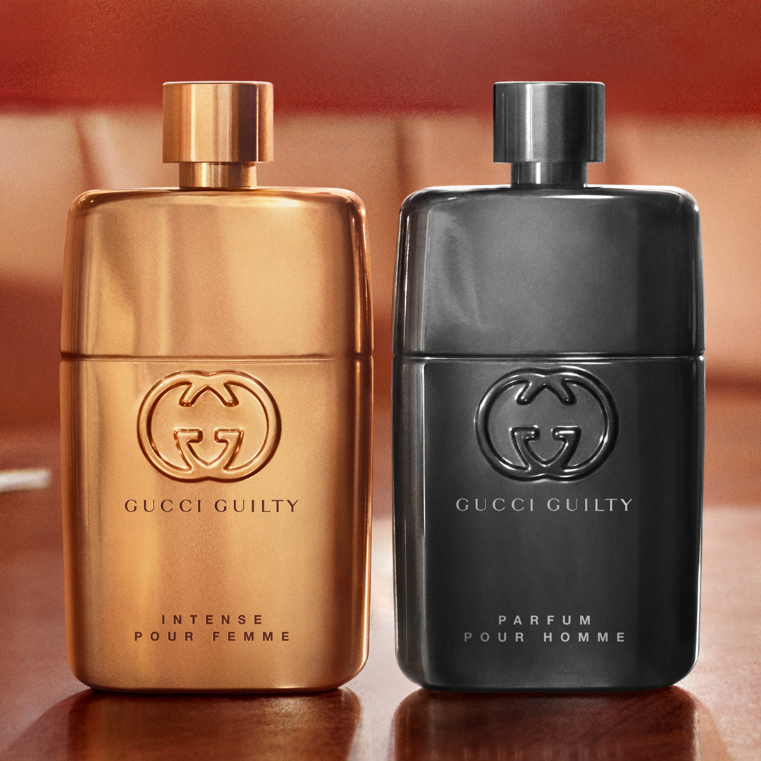 DubaiDutyFree's tweet photo. #guccibeauty dares lovers to choose the unconventional with the new Gucci Guilty Parfum Pour Homme and Eau de Parfum Intense Pour Femme. Step in to the new year with these fragrances from Dubai Duty Free. #ForeverGuilty https://t.co/WPKBYtnxue