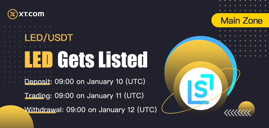 XT Exchange 🚀 #BeyondTrade (@xtexchange) on Twitter photo #XTexchange will list $LED <a href="/LedgerScore/">LedgerScore</a> in the Main zone under LED/USDT trading pair.
✅ Deposit: 09: 00 on Jan 9 (UTC)
✅ Trading: 09: 00 on Jan 10 (UTC)
✅ Withdrawal: 09: 00 on Jan 11 (UTC)
Details:
xtsupport.zendesk.com/hc/en-us/artic…
#XTexchange #LedgerScore #XTexchange will list $LED <a href="/LedgerScore/">LedgerScore</a> in the Main zone under LED/USDT trading pair.
✅ Deposit: 09: 00 on Jan 9 (UTC)
✅ Trading: 09: 00 on Jan 10 (UTC)
✅ Withdrawal: 09: 00 on Jan 11 (UTC)
Details:
xtsupport.zendesk.com/hc/en-us/artic…
#XTexchange #LedgerScore