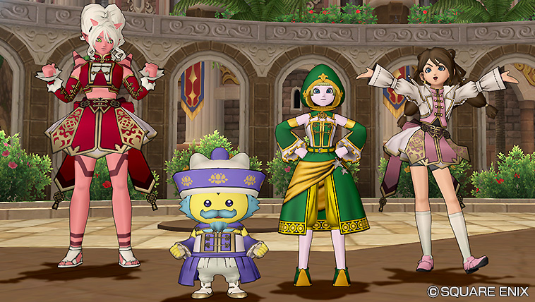 ドラゴンクエストx 公式 Dqxショップニュース オススメ 冒険コーデのご紹介 おしゃれ装備の 麗姫の武闘着セット を使用したドレスアップを公開しました カジュアルなバトル風コーデに挑戦 T Co Gunduv4zp1 Dq10 T Co