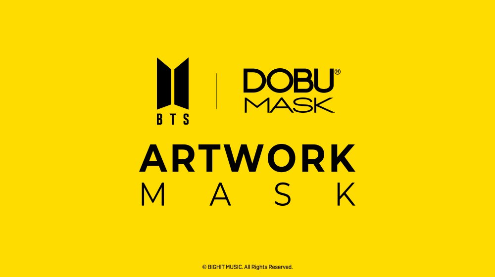 DOBUMASK's tweet photo. #BTS 와 #DOBUMASK 가 만나다!
방탄소년단 아트워크 마스크
BTS  ARTWORK MASK

First Edition “Butter” 
스페셜 패키지까지! 

 [사전예약]
2022/01/10(월) 10:00 오픈
구매처: https://t.co/8P9kFONSxT https://t.co/UCz0HBf9B1