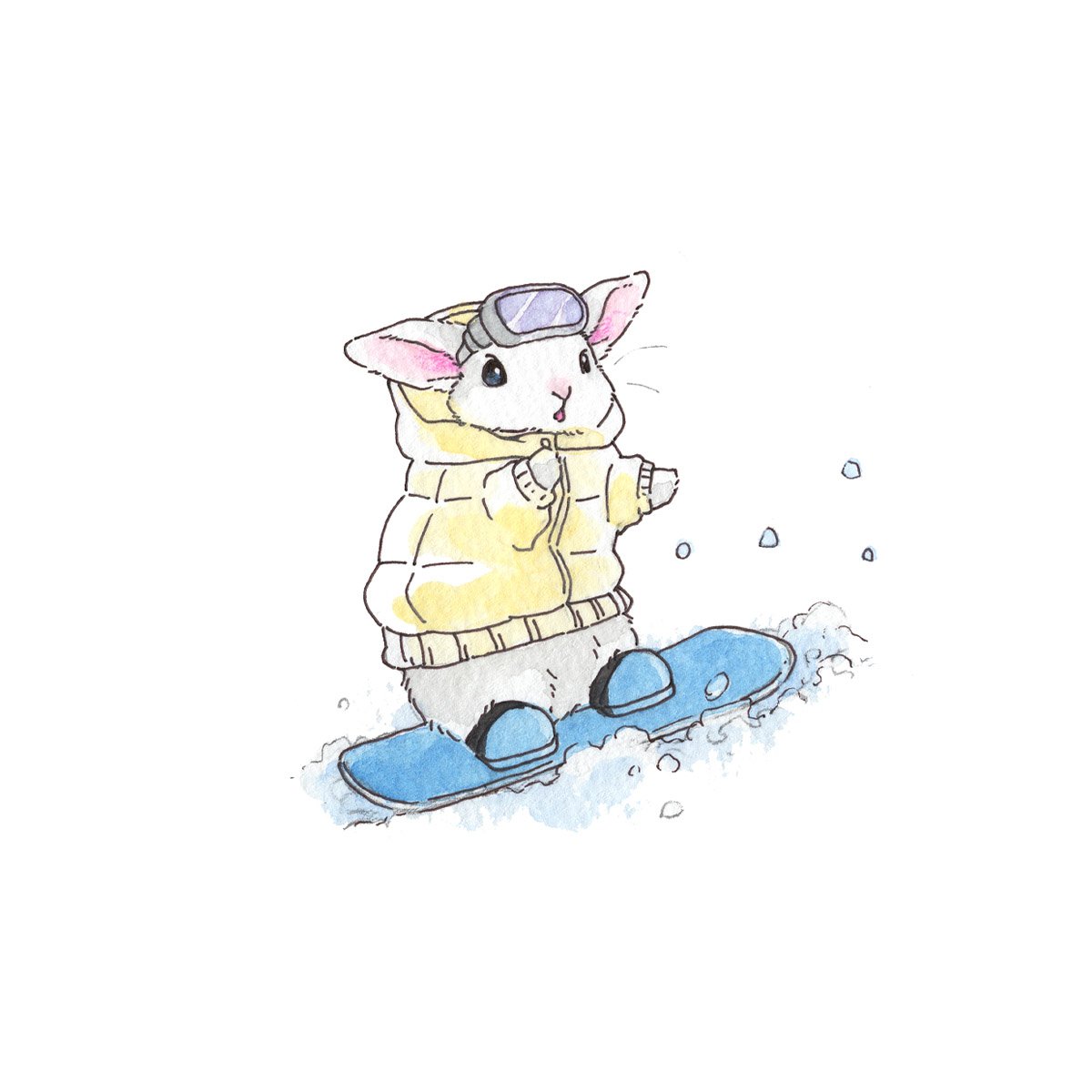 「🏂️💨 」|VeryBerry うさぎ星さん4/8-9出展のイラスト