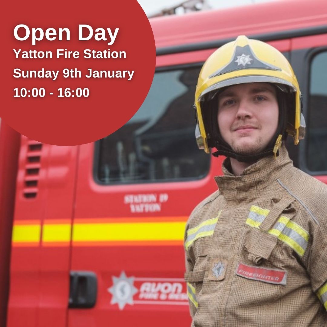 AvonFireRescue's tweet photo. 📅We're excited to see you at Yatton Station tomorrow for our #OpenDay! 

🚒The station will be open from 10am-4pm!
🚗Please park respectfully in the village.
😷When indoors, face coverings must be worn.
🧪Help keep one another safe, and take a lateral flow test before attending! https://t.co/iFKOgb6mlI