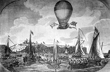 mariobianchi18's tweet photo. Il #7gennaio 1785 #JPBlanchard e il suo copilota americano #JohnJeffries sono i primi ad attraversare La Manica in pallone. 2 ore e mezzo per arrivare a Calais partendo dal Castello di Dover. Con loro anche della corrispondenza postale. L'impresa fruttò un vitalizio di Luigi XVI. https://t.co/i2BQKCBArS