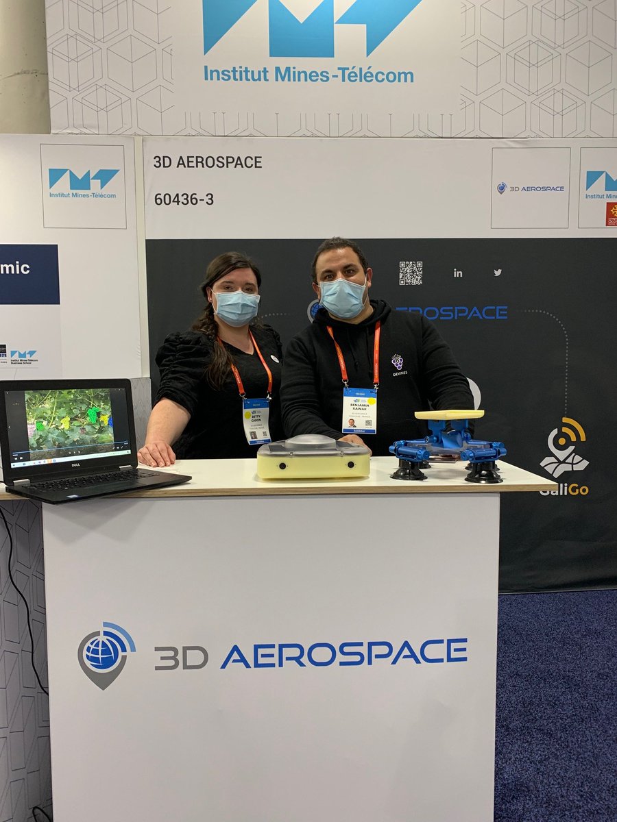IMTFrance's tweet photo. [En direct du #CES2022] Spécial start-up de l'IMT 🚀
#3DAerospace incubé @IMTMinesAlbi développe des services de cartographie et de géolocalisation en #HD #DeVines #Galigo https://t.co/lzzWFMhjki