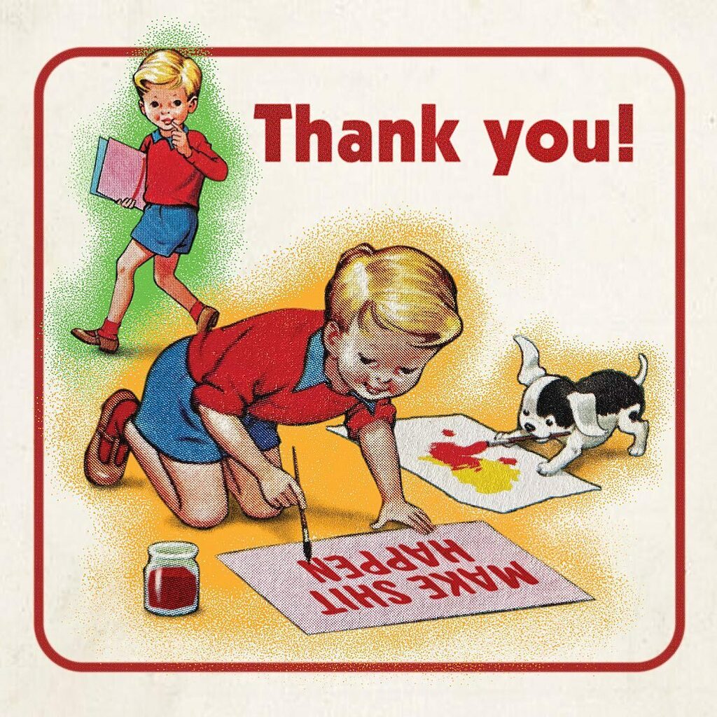 takeheeddesign's tweet photo. To everyone who has made the last 10 years possible, thank you! 

Feels like yesterday I was just painting away with my puppy and now I’m an old prick with much gratitude to share back. Here’s to 2022, positive vibes and making shit happen 👌 https://t.co/59NoQrtzhr https://t.co/2gF0XjZk1P