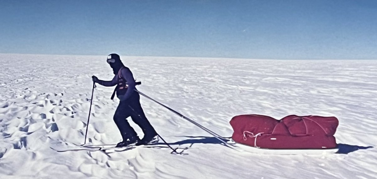 Here in the middle of the #Greenland Icecap the ice under my feet is 2 miles thick. It rained here in August for the 1st time in recorded history. By 2050 it’s expected to rain more than it snows here. Thats very bad news. 
#DontLookUp #ClimateCrisis