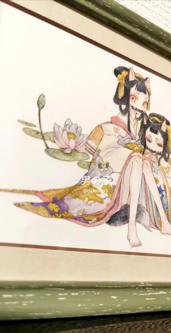 一応今回の展示作品は全て女性です。
変幻耳在の時は全員男の子だったので。 