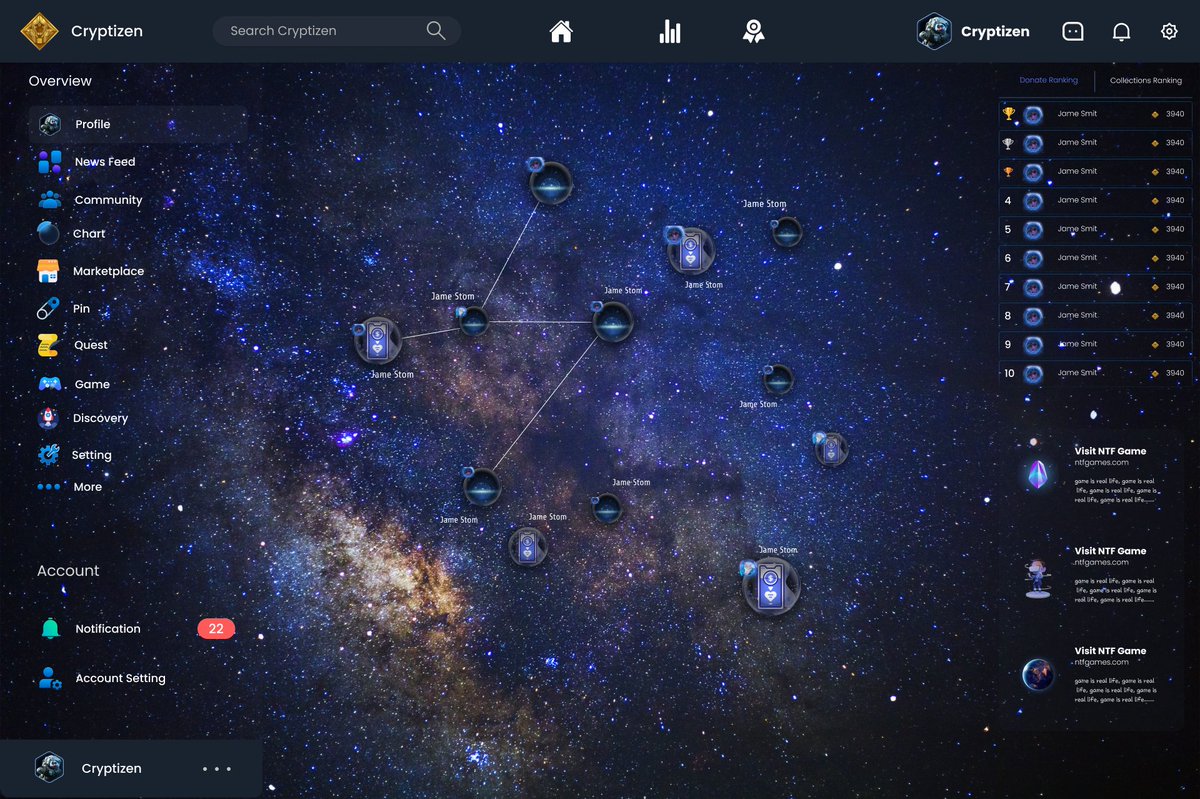 cryptizensocial's tweet photo. @kucoincom We are building #SocialFi by #Web3 technology. From 2021. Testnet coming soon... https://t.co/uxBXk7zfGX