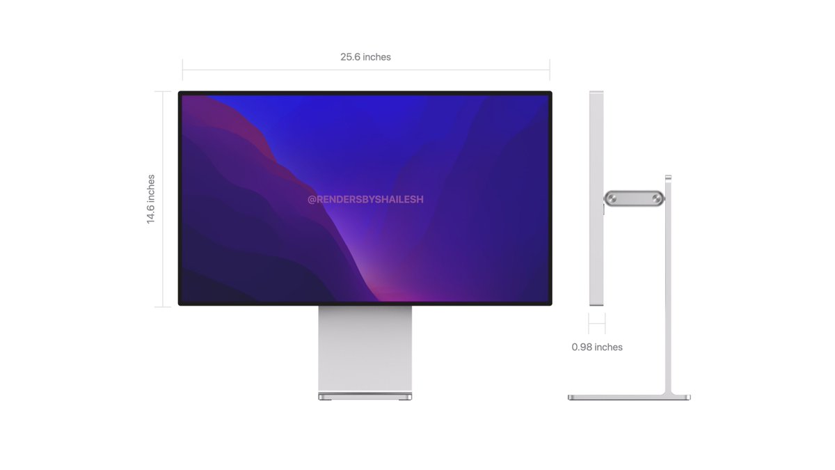 shailesh__h's tweet photo. This is my concept for the Pro Displays based on leaks
Sizes:
24" inch Pro Display
27" inch Pro Display XDR
32" inch Pro Display XDR

Concept: @Shaileshhari03 
#Apple #Concept 

RT &amp; Like 😍 https://t.co/SKmYHynmnl