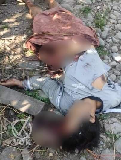 willa20419's tweet photo. In Natchaung village, Kale town, Sagaing region, junta soldiers deliberately shot at 2 innocent local residents until their death yesterday. The terrorists also burnt down a motorcycle. #ASEANStopHunSan #2022Jan7Coup #WhatsHappeningInMyanmar https://t.co/n6JuV7JXgT