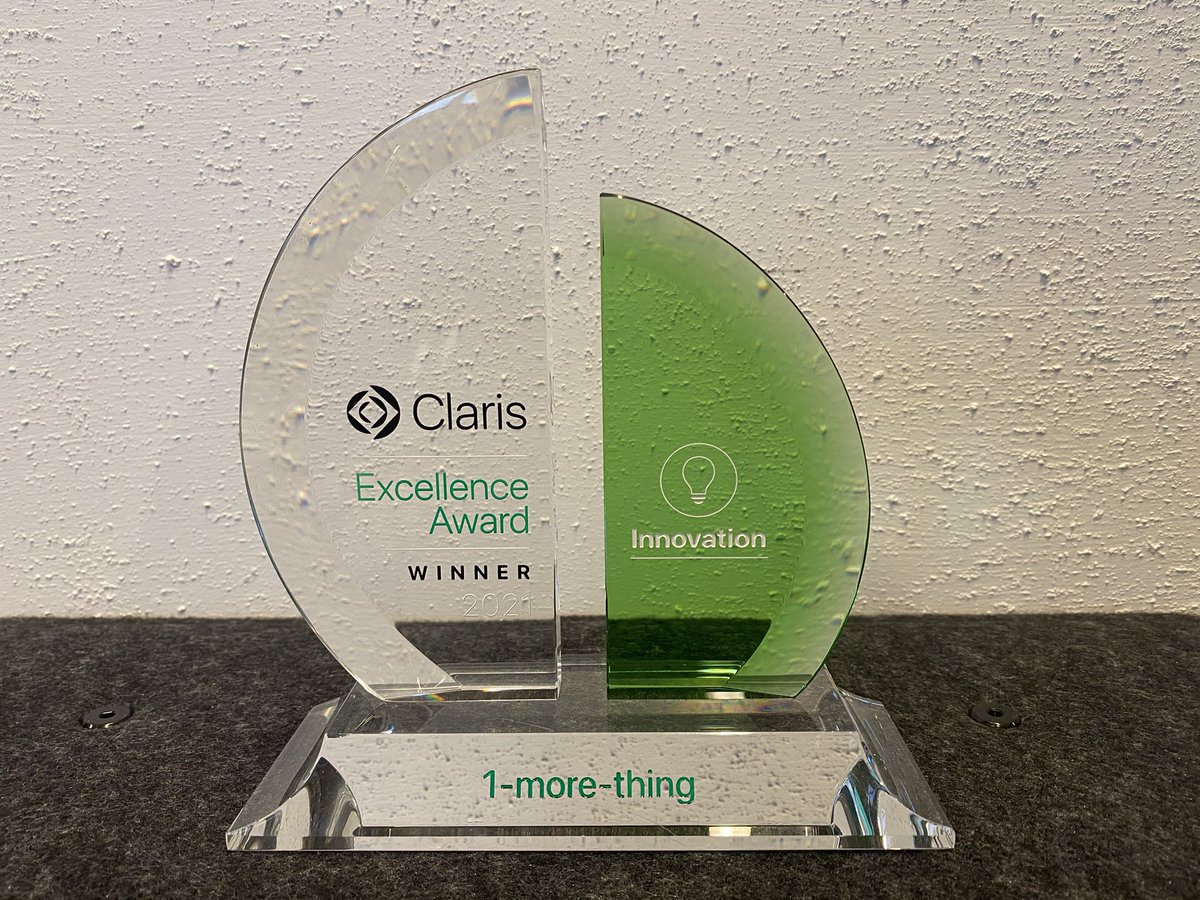fmcloudfm's tweet photo. These Claris Excellence Awards trophies 🏆 are gorgeous but... quite impossible to photograph!

Thank you @ClarisOfficial @bradfreitag @Claris_Sig @lecates @ryanmccannclar1 ! https://t.co/3OAweVp3O0