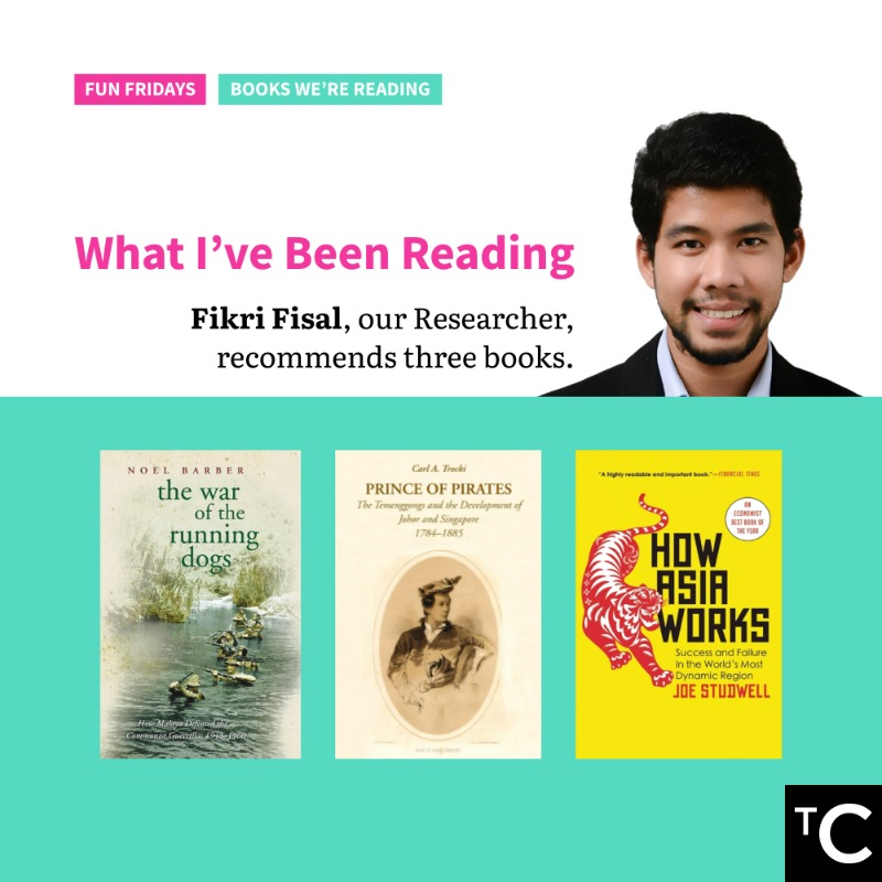 CentreMY_'s tweet photo. If you’re interested in stories from the Malayan Emergency, the history of the Johor monarchy or the successful industrialisation of East Asian nations, look no further than this week’s #TCFunFriday #bookreviews by our Researcher, Fikri (@fkrfsl): https://t.co/siUGxL3YGz