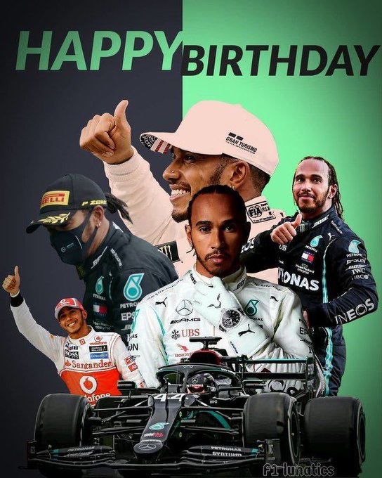 Happy birthday Sir Lewis Hamilton 