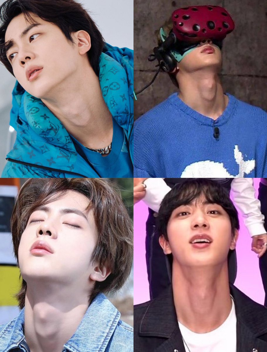 jinberrychii's tweet photo. seokjin: "i have a thick neck" https://t.co/gRrzi394f4
