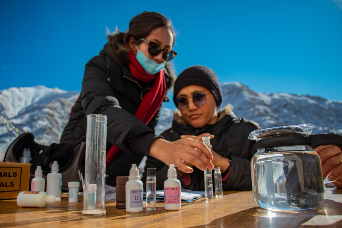 jaljeevan_'s tweet photo. In a special campaign conducted by the UT administration of #Ladakh, more than 2,500 water samples were tested using #FieldTestKits in 244 villages.
The UT has opened its 6 water quality testing labs for general public so that they can test the water samples at nominal rate. https://t.co/DFRogFV5kd