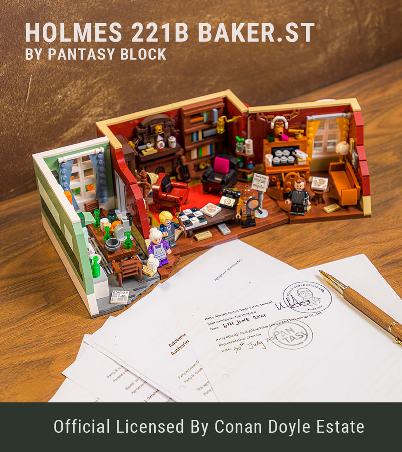 Pantasy4's tweet photo. Get a Sherlock Holmes Man detective 221B Baker Street
Enjoy the fun of restoring the classics scenes with the props and minifigures of the characters in the drama!Smiling face with heart-shaped eyes https://t.co/oVzVzZUeQ5